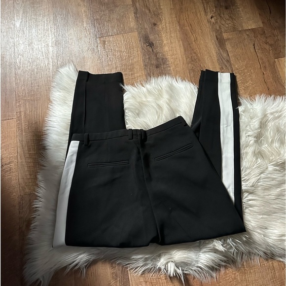 & OTHER STORIES Grosgrain Side Panel Trousers In Black - Picture 6 of 7